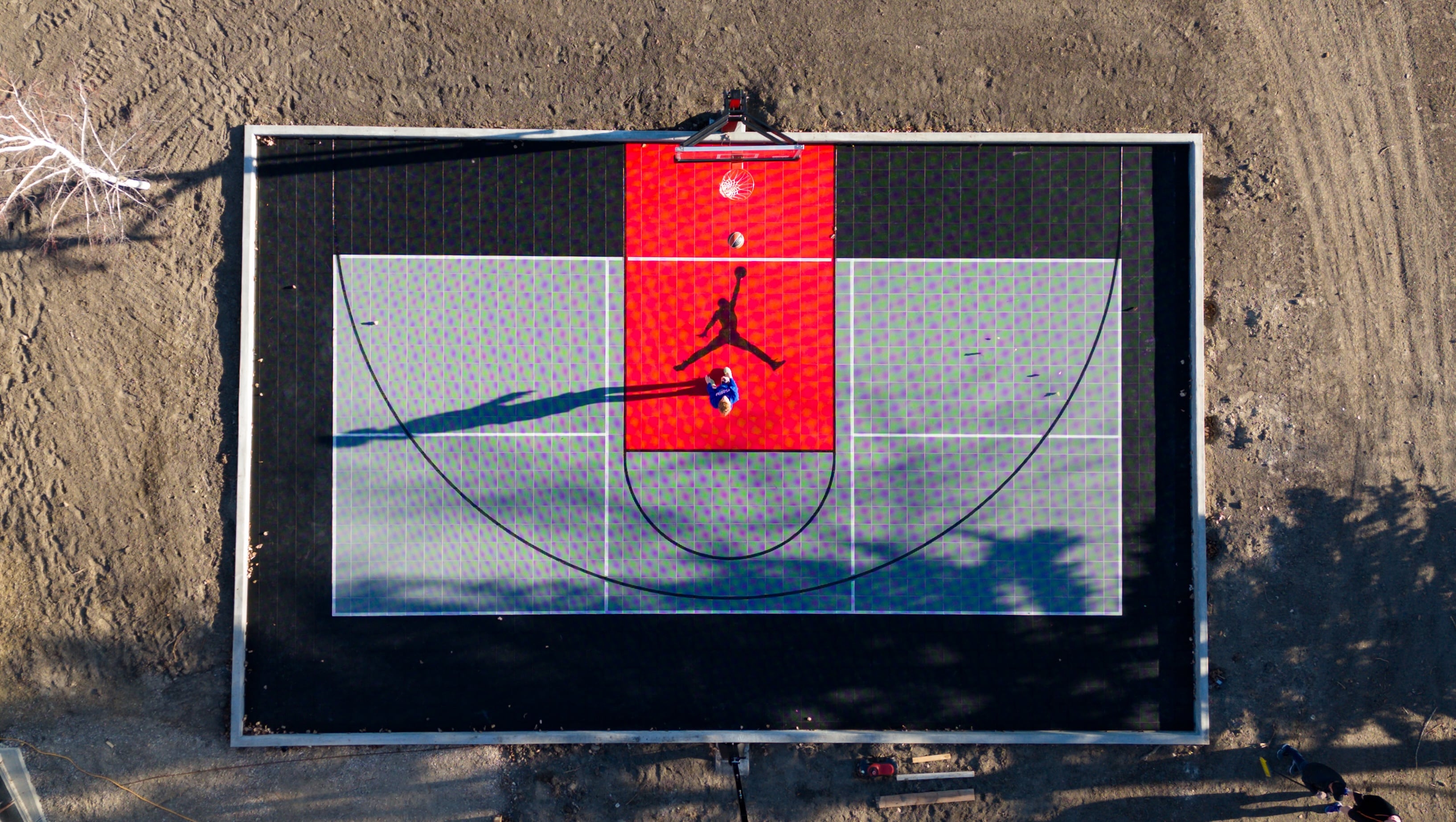 Premium backyard sport court build in Calgary