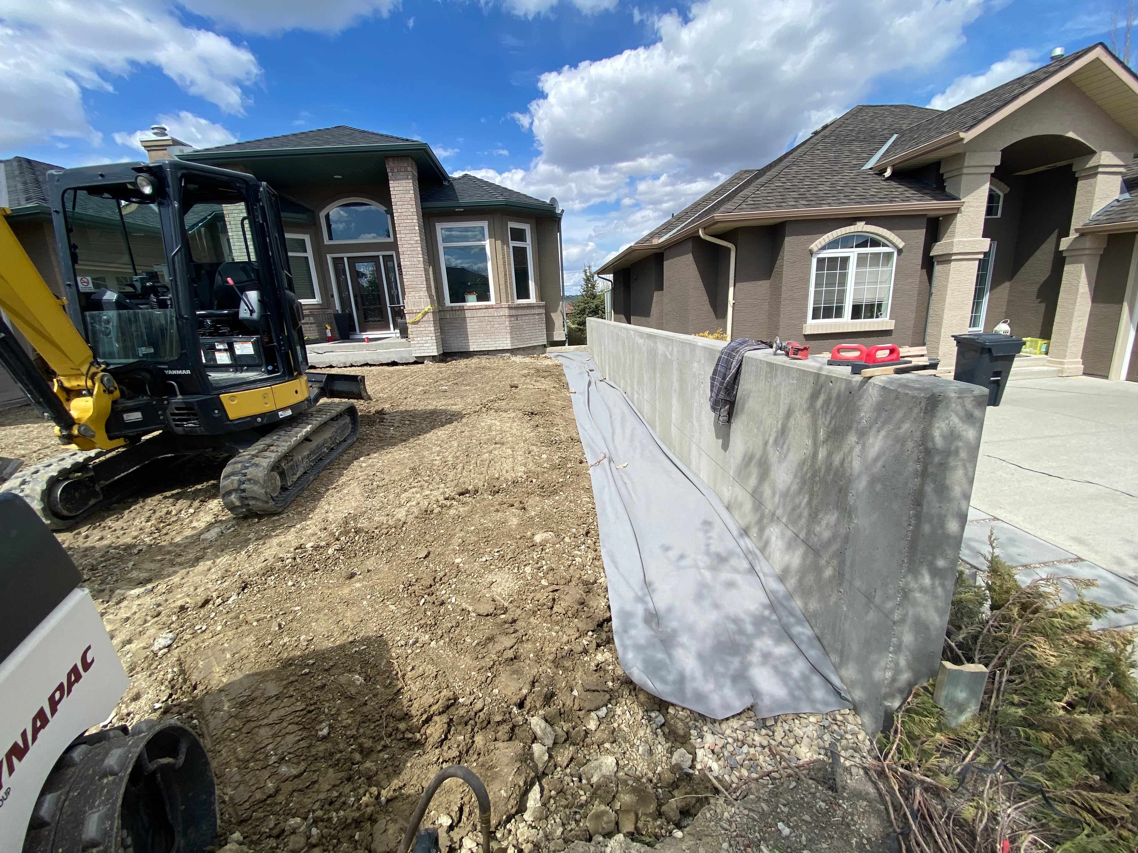 Walls & Backfilling in Calgary by Kinsmen Consulting