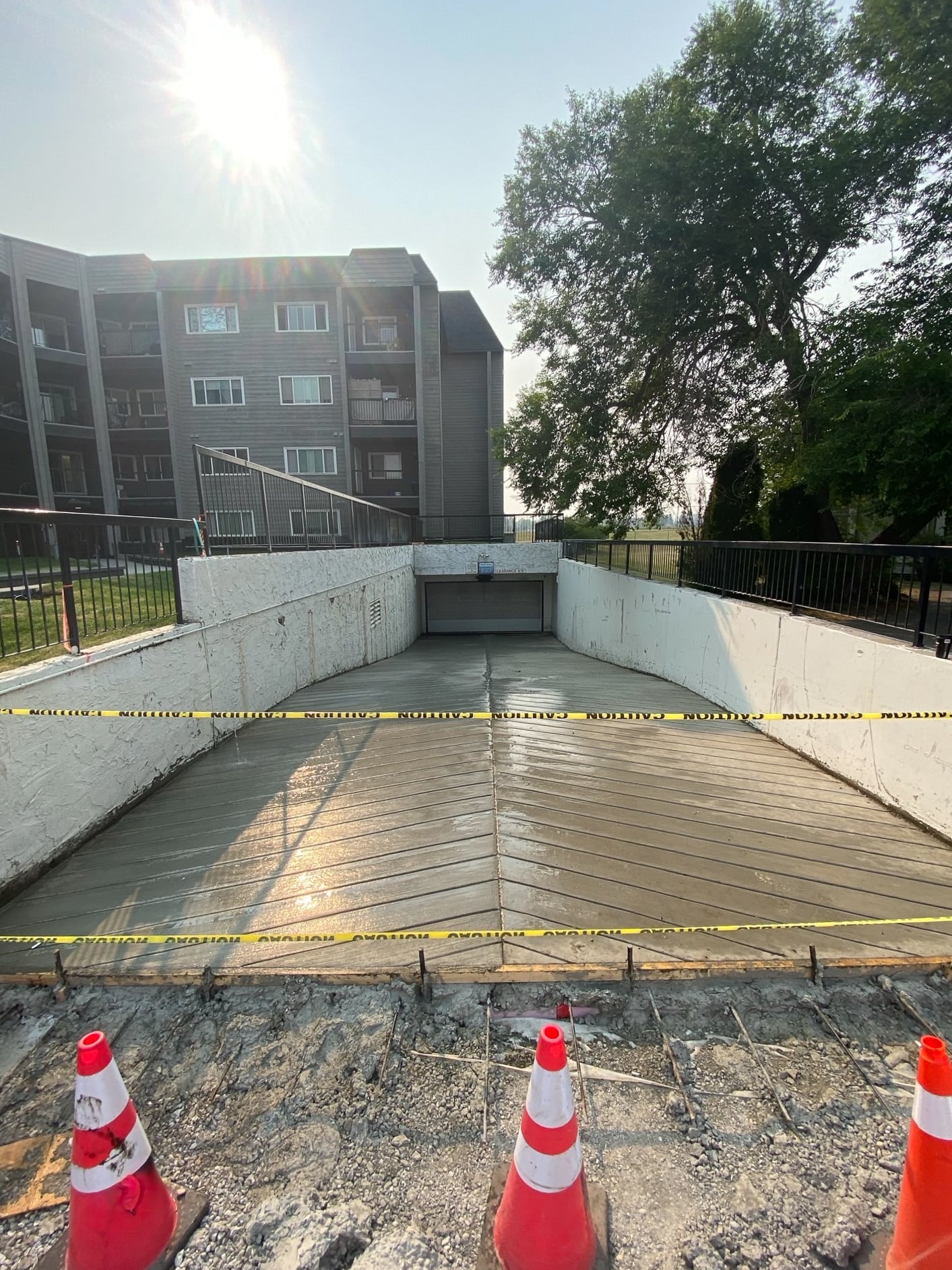 Concrete driveway replacement in Calgary by Kinsmen Consulting