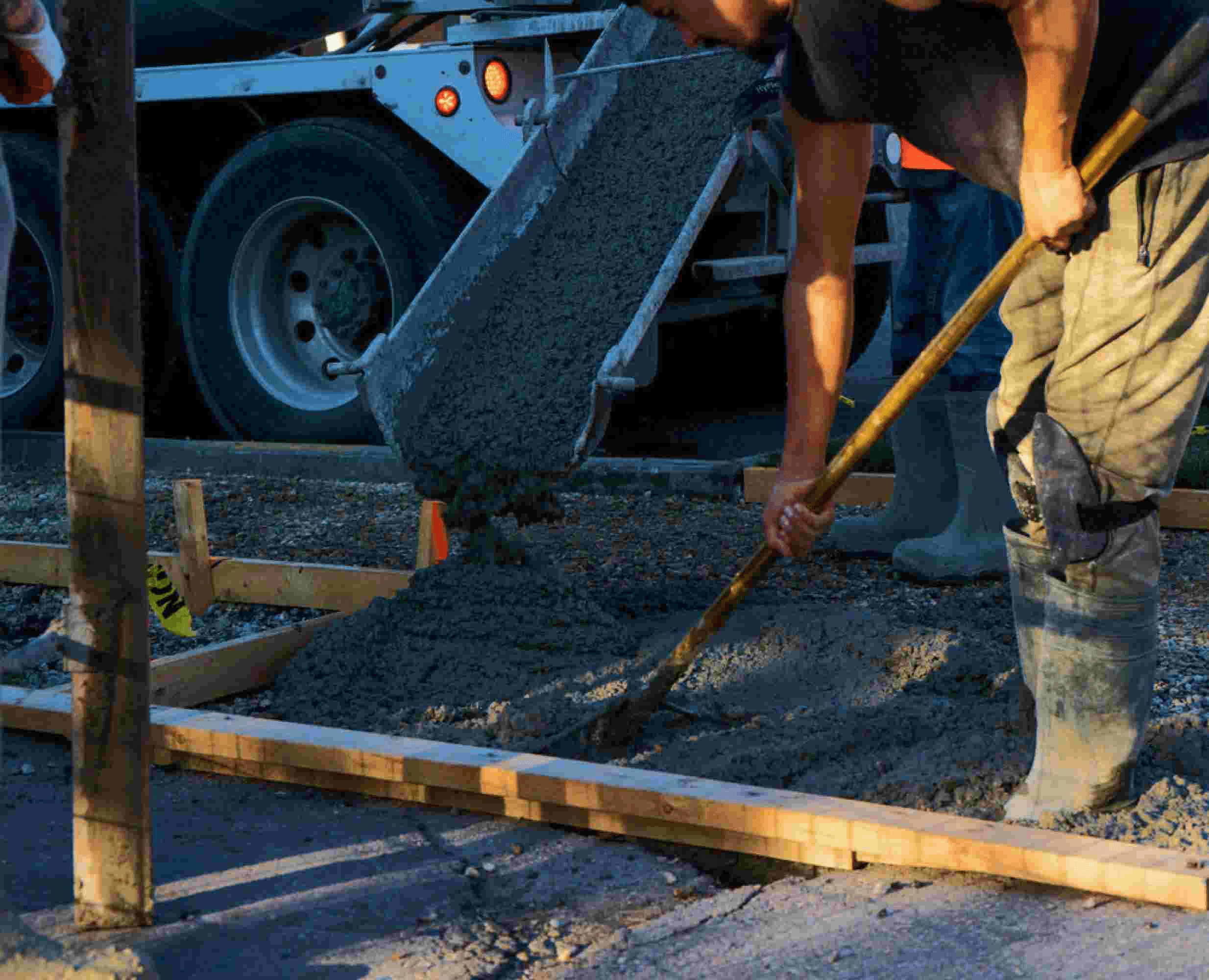 Construction worker working on site